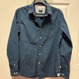 CACTUS NEW YORK Mens Long-Sleeve Button Down Blue Bikes Bicycles Tailored